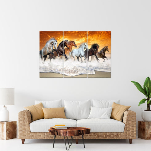 Wandbilder Wohnzimmer XXL Pferde Moderne Bilder Tiere